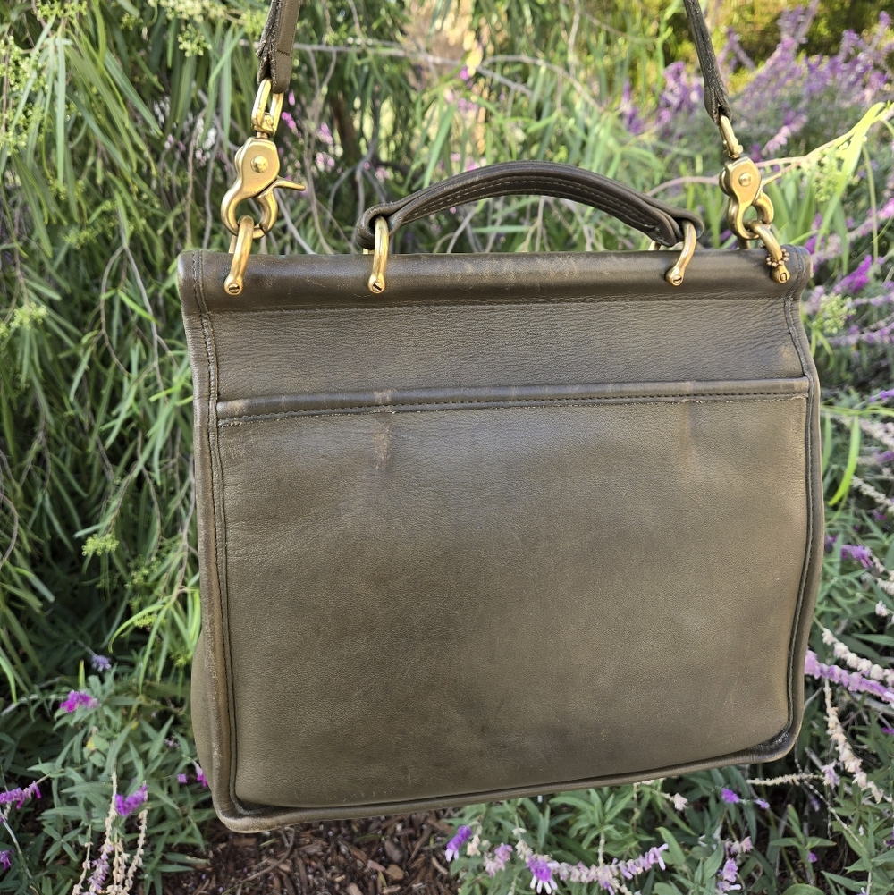 Coach 9927 Willis Green Loden Olive Bag Purse Crossbody Vintage Hangtag - Picture 2 of 16